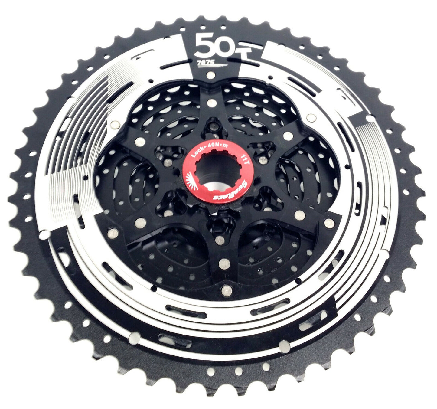 Sunrace MZ91 Mountain Bike HG 12 Speed Cassette Silver 10-50T