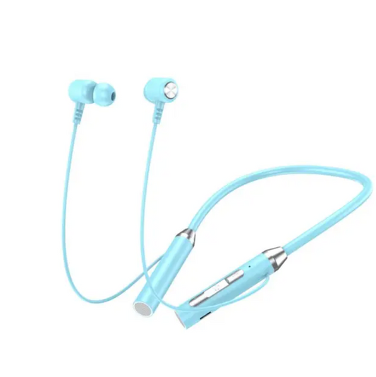 Neck Wireless Bluetooth-Compatible 5.0 Earphones Magnetic Sports Headset Waterproof Earbuds Noise Reduction Headphones(blue only)