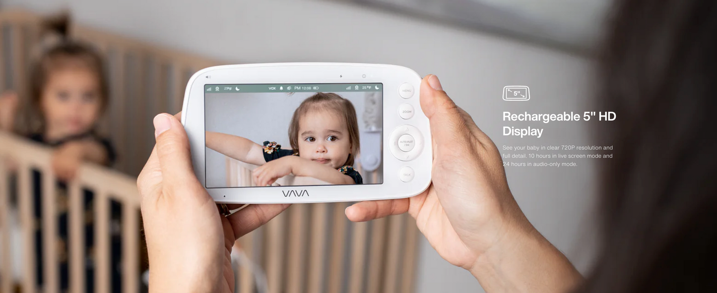 55% off VAVA 5 inch HD Display With Camera & Audio Baby Monitor - VAIH006