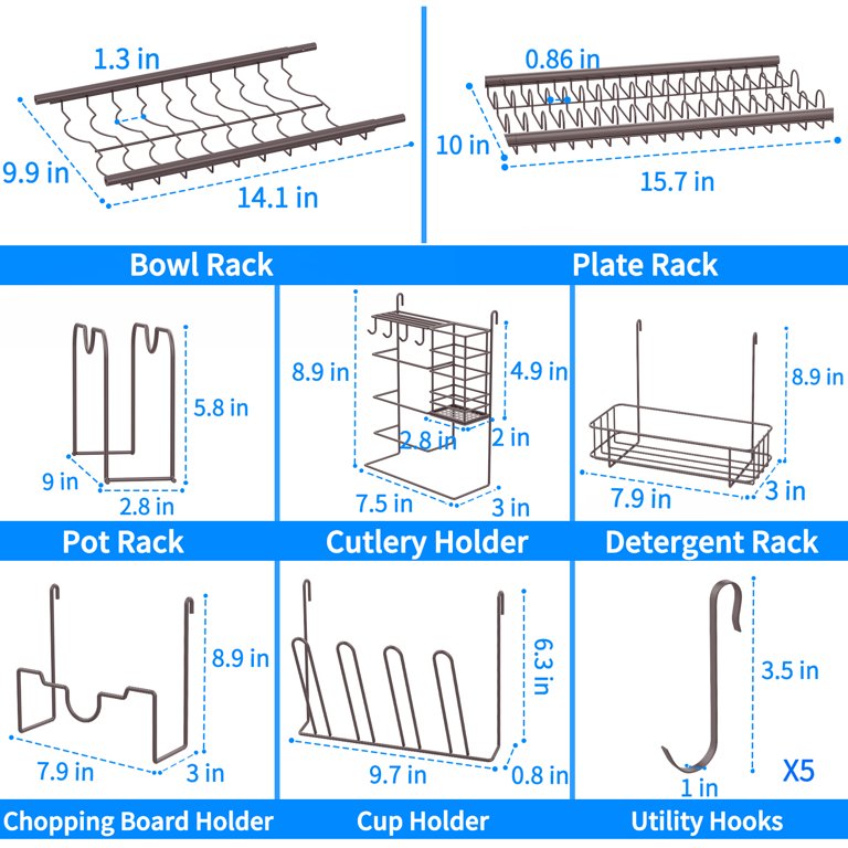 $13 off online!!! Over The Sink Dish Drying Rack, 2 Tier Stainless Steel Large Sink Dish Rack