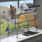 $13 off online!!! Over The Sink Dish Drying Rack, 2 Tier Stainless Steel Large Sink Dish Rack