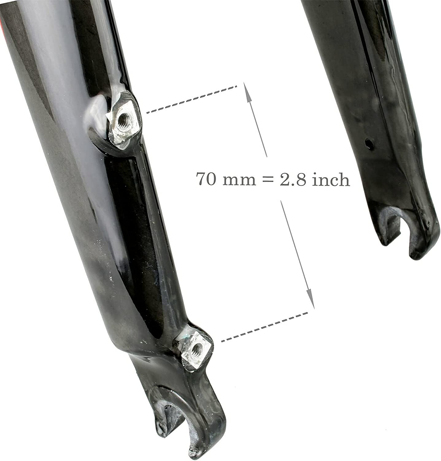 $33 off!!! Venzo Road Bike Carbon Fork Disc Brake 700c Tapered! free shipping!