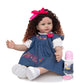 New Design Density Curls As Princess Reborn Baby Dolls Lifelike 60 CM Toddler!!!