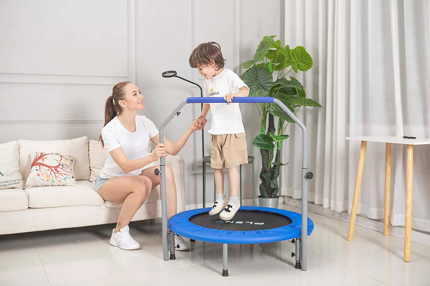 75% off Amazon！PLENY 40" Foldable Mini Trampoline (Black)