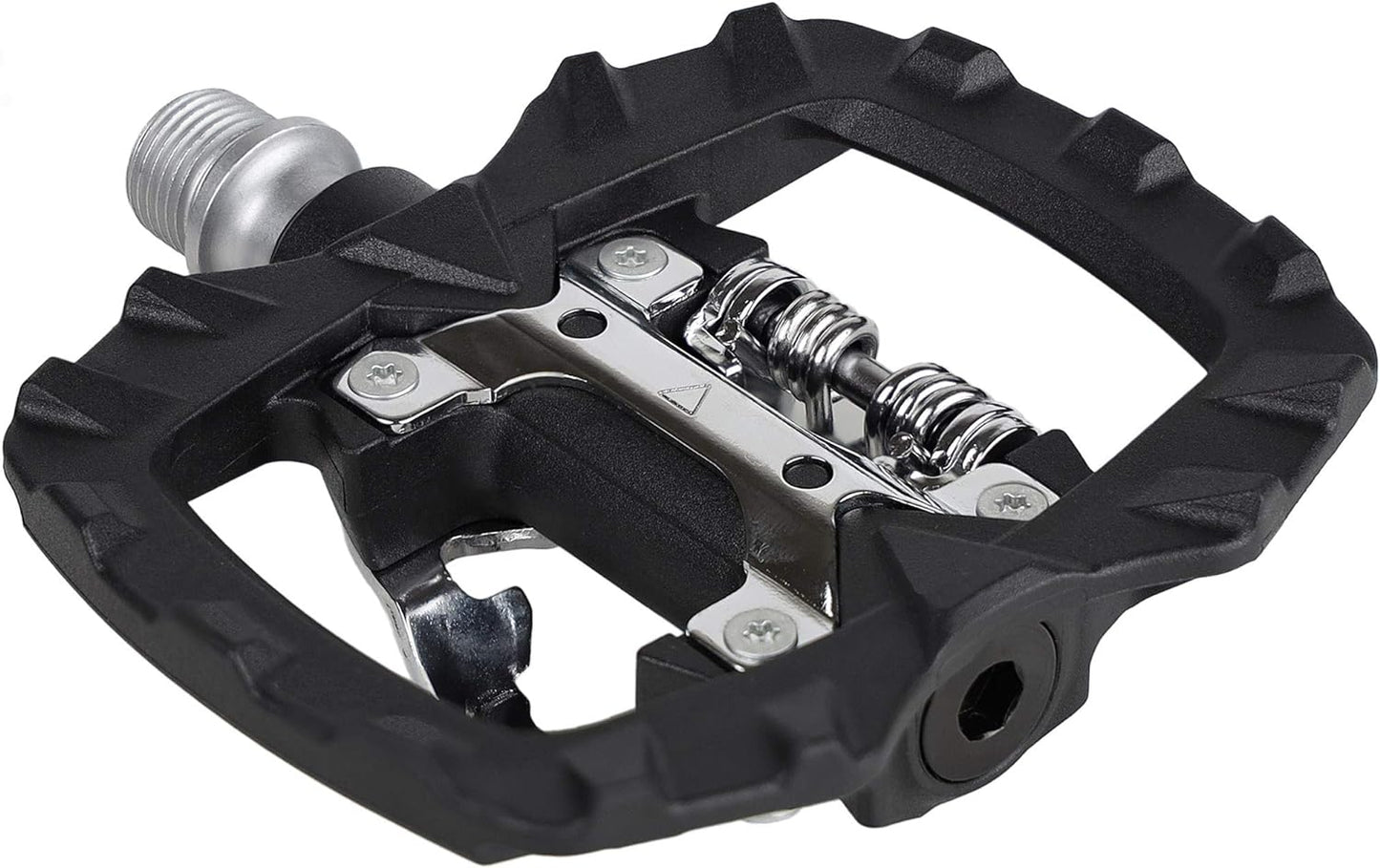 Venzo Multi-Use Compatible with Shimano SPD Mountain Bike Bicycle Sealed Clipless Pedals - Dual Platform Multi-Purpose - Great for Touring, Road, Trekking Bikes -Light Engineering Thermoplastic