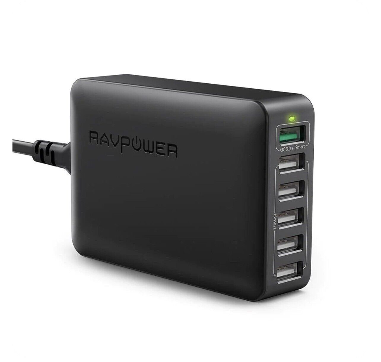 $15 off!!! RAVPower Turbo 60W 6-Port Desktop Charger The Ideal Charging Companion for Home