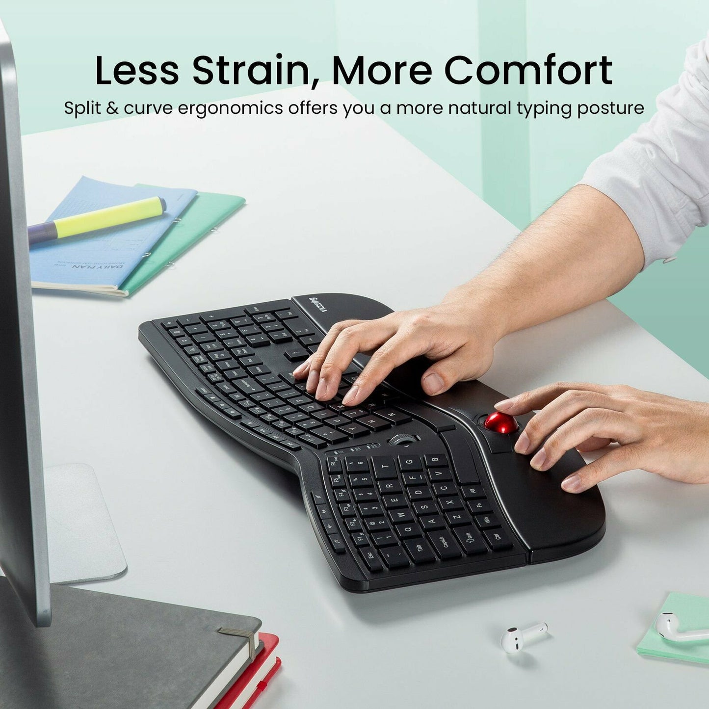 65% off walmart!!!VictSing Ergonomic Split Bluetooth gamming Keyboard for Windows & MAC