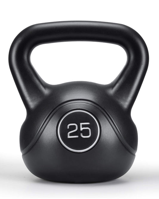 60% off Amazon!!! 25lbs Kettlebell Weight w/HDPE Coated & Wide Flat Base