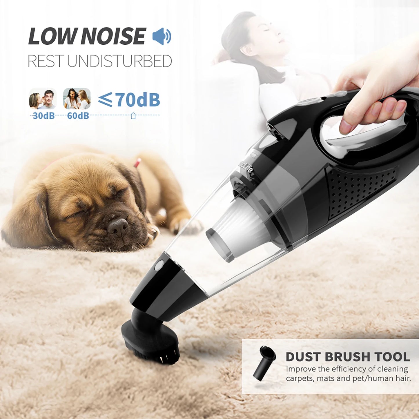 VacLife Handheld Vacuum Cyclone Cordless Rechargeable & LED Light! 50% Off!!!