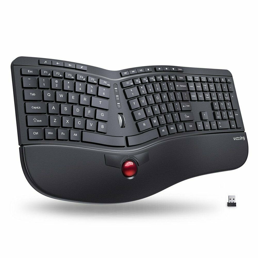 65% off walmart!!!VictSing Ergonomic Split Bluetooth gamming Keyboard for Windows & MAC